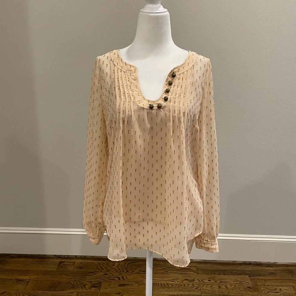 Anthropologie Spun Meteoroid Clip Dot Blouse by Plenty by Tracy Reese - Picture 5 of 16